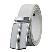 Denzell Outwear Chrome Mission Leather Belt Denzell Outwear White 43inches - 110cm 