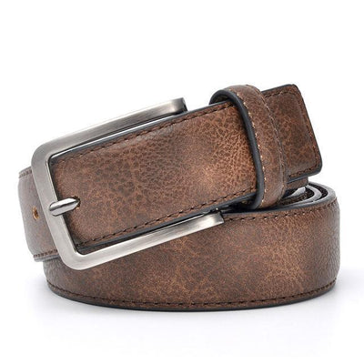 Denzell Outwear Vintage Style Leather Belt Denzell Outwear 41inches - 105cm SaddleBrown 