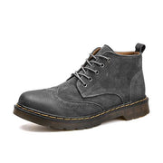 Denzell Outwear Vintage Leather Boots Denzell Outwear DimGray US 6.5 / EU 38 